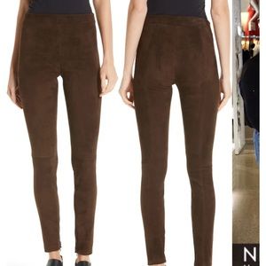 VINCE Stretch leather Suede Leggings in Willow
Size Medium